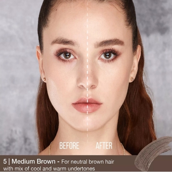 Huda Beauty Bomb Brows Full 'N Fluffy Fiber Gel: Medium Brown, 4.5ml, NIB - Picture 6 of 9